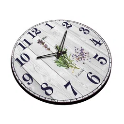 olive tree Flowers 15 Inches Classic Wooden Clock image 4