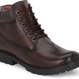 layasa Men's Synthetic Leather Casual Oxford Lace-up Ankle Dress Boots For Men image 2