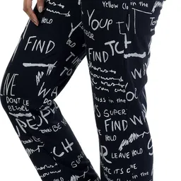 weboasis Women Printed Multicolor Track Pants image 5