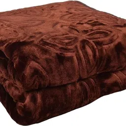 convallexa Solid Double Mink Blanket for Heavy Winter image 1