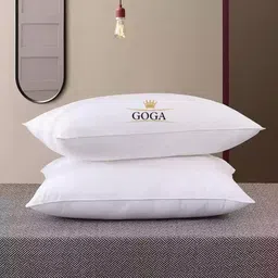 goga LUXURY Cotton Solid Sleeping Pillow Pack of 2 image 1
