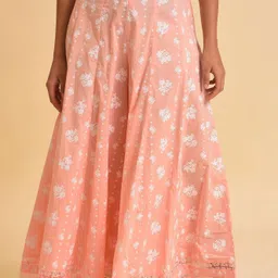 Women Orange Pure Cotton Trousers-picture-13