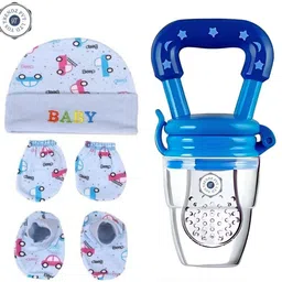 yos trendz Baby Comfort Combo with Fruit Feeder & Cap MItten Set - Silicon material-picture-13