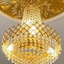 prmoagen Crystal Big Size Jhumar Ceiling Light For Living Room/Hall/Bed Room etc. Chandelier Ceiling Lamp-picture-28