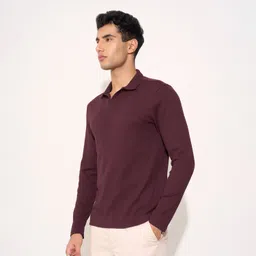 peregrine by pantaloons Men Full Sleeve Solid Sweatshirt image 3