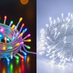 nkxik 40 LEDs 12 m Multicolor Steady String Rice Lights-picture-45