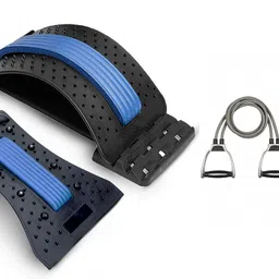 dinetic Workout Combo Of Magic Back Support With Double Toning Tube Fitness Accessory Kit Kit-picture-20