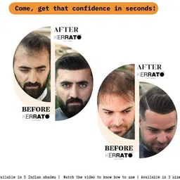 kerrato hair fibres hair fibres JET-BLACK1 Natural Hair Thickener Kerrato image 3