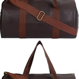 20 L Gym Duffel Bag - GYM DUFFLE BAG FOR INDOOR OUTDOOR SPORTS - Brown, Brown-image-29