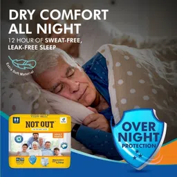 not out Adult Diaper Pants, Extra Large,Waist 96-165cm,Unisex,pack of 4 (40 count) Adult Diapers - XL image 3