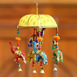 Rajasthani Handmade Traditional Art Hanging Jhumar Showpiece (Single jhumar)-image-36