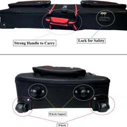 malav Yamaha PSR-SX700 Synthesizer Case of SteelPlated Frame(Circumference) withWheels Keyboard Bag image 2