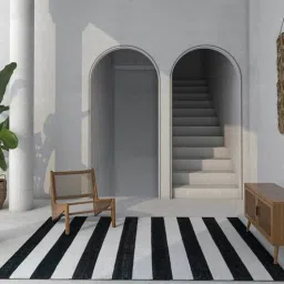 jaipur rugs Grey Striped Wool 9 X 12 ft Flat Weave Dhurrie-picture-40