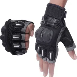arrowmax Riding Gloves Professional Rider Motorbike Half Cut Finger Sports Rider Riding Gloves-picture-11