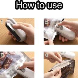 craft fair 2 in 1 Mini Seal Machine Rechargeable Magnetic Heat Sealing & Cutting Hand Held Heat Sealer image 3
