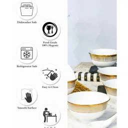 roxx Porcelain Soup Set with Spoon (12 pcs set) image 5
