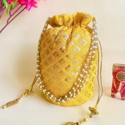 Women Yellow Potli-image-70