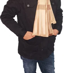 EzerNzer Wool Solid Men Shawl image 3