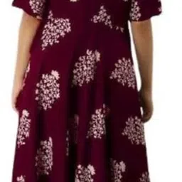 tejal textile Printed Cotton Blend Stitched Straight Gown image 3