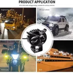 autozap LED Fog Lamp Unit for Bajaj, Hero, Honda, KTM, Royal Enfield, TVS, Universal For Car, Yamaha Universal For Car image 3