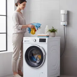 nipure 5 Inch PP Spun Filter Cartridge for Washing Machine Inlet | Sediment Pre-Filter Washing Machine Dryer Lint Filter image 5