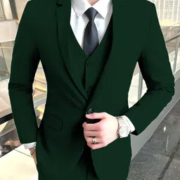metronaut Men 3 piece suit for men Solid Suit-picture-38
