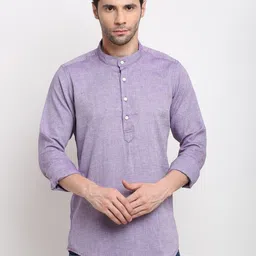 cross court Men Solid Pure Cotton Straight Kurta image 1
