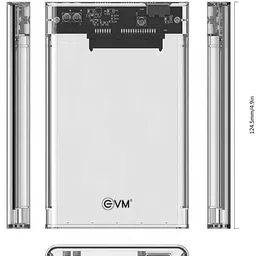 RAAGENT 2.5" SATA SSD Enclosure Case, USB 3.0 to SATA Tool-Free 2.5 inch Shock Resistant SATA image 3