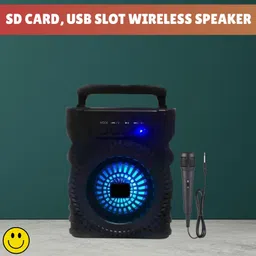 FRONY 301(PORTABLE WIRELESS BLUETOOTH SPEAKER) Crystal Clear SoundWith Karaoke MicB248 5 W Bluetooth Laptop/Desktop Speaker-picture-11