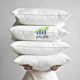 ypoloipo LUXURY Polyester Fibre Solid Sleeping Pillow Pack of 4-picture-12