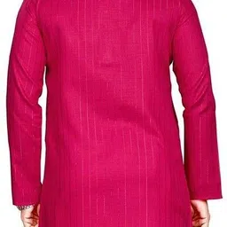 sefroni Men Solid Cotton Blend Straight Kurta image 2