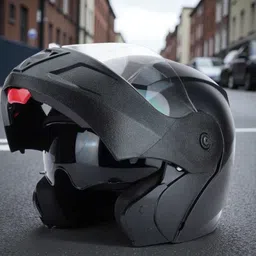 foroly O2 Flipup ISI with Scratch Resistant Polycarbonate Visor & SunVisor Glasses SR1 Motorbike Helmet-picture-27