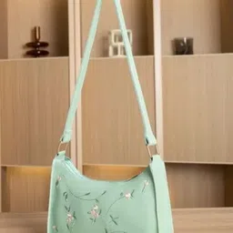 a2z creations Green, White Women Sling Bag Latest Fashionable Women Sling bag | Black Sling bag . image 2