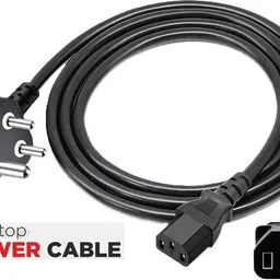 BALRAMA Desktop PC AC Power Cable Cord 3Pin CPU Power Supply Mains Lead Replacement Wire Combo Set image 5