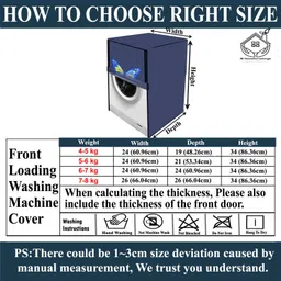 jm homefurnishings Front Loading Washing Machine Cover image 4