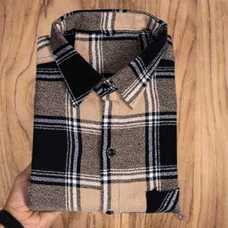 nivnsh creation Men Regular Fit Checkered Spread Collar Casual Shirt-picture-43