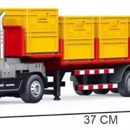 venimall 1:24 Die cast Alloy Model Caret Container Truck with Light image 5