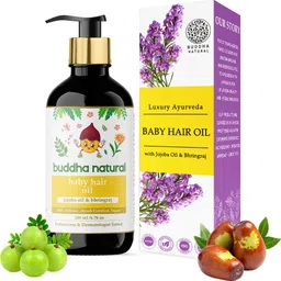 buddha natural Baby Hair Oil - 100% Ayush Certified - Wood Pressed Natural Oils Chemical Free Hair Oil-picture-18