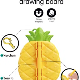 countrylink Magnetic Pineapple Drawing Pad Fun & Reusable Creative Writing Board for Kids image 3