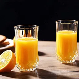 jigshtial (Pack of 2) Glass Water/Juice Glass - 2 Pieces, Clear, 250 ml Glass Set Wine Glass-picture-17