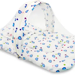 evafly Cotton Infants Washable Cotton Bed, Zip Closure & Neck Pillow for baby 0-12 months, Baby Bed of 73x44cms Mosquito Net-picture-46