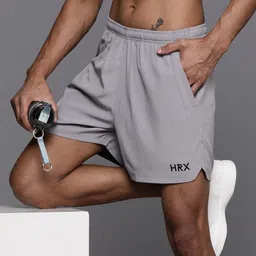 hrx by hrithik roshan Solid Men Grey Sports Shorts-picture-34