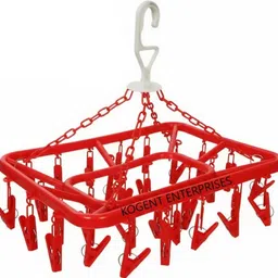 Cloth 28 Clips Laundry Drip Drying Rack Plastic Dress Hanger For Dress Plastic Cloth Clips-image-18