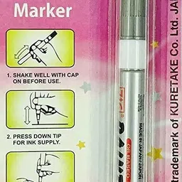 zig Painty Metallic Permanent Marker(silver)-picture-16