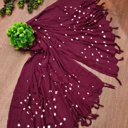 furuux enterprise Rayon Printed Maroon Women Dupatta-picture-25