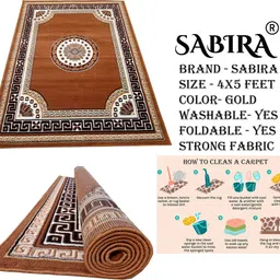 sabira Gold, Multicolor Acrylic Carpet image 3