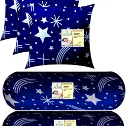 actos 3 Cushion And 2 Bolster Microfibre Nature Bolster Pack of 5-picture-12