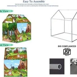 varnwal JUNGLE Jumbo Size Extremely Light Weight , Water Proof Kids Play Tent House image 5