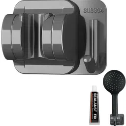 elephantboat Stainless Steel Shower Head Holder Self Adhesive Waterproof Bracket with Hook Handheld-picture-17