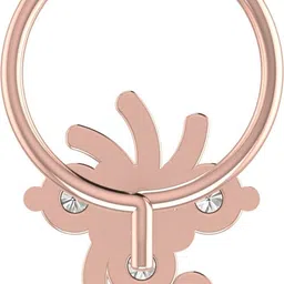 avsar Jigya 14kt Cubic Zirconia Rose Gold Nose Wire image 5